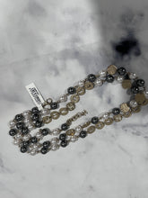 Load image into Gallery viewer, Chanel  19A Egyptian CC Gold tone Faux Pearl Strand Necklace
