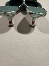 Load image into Gallery viewer, Manolo Blahnik Floral Satin Mule
