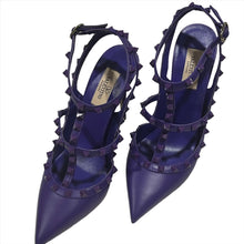 Load image into Gallery viewer, Valentino Garavani Purple Rockstud Pumps
