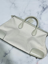 Load image into Gallery viewer, Gucci Ivory Diamonte Canvas and Leather Weekender Travel Bag
