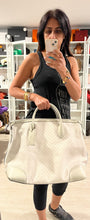 Load image into Gallery viewer, Gucci Ivory Diamonte Canvas and Leather Weekender Travel Bag
