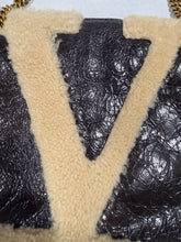 Load image into Gallery viewer, Valentino Garavani Shearling Brown Vivasuper Star Tote
