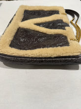 Load image into Gallery viewer, Valentino Garavani Shearling Brown Vivasuper Star Tote
