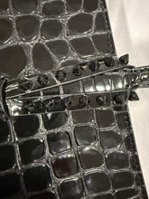 Load image into Gallery viewer, Christian Louboutin Croc Embossed Black Leather Cabata Tote Bag
