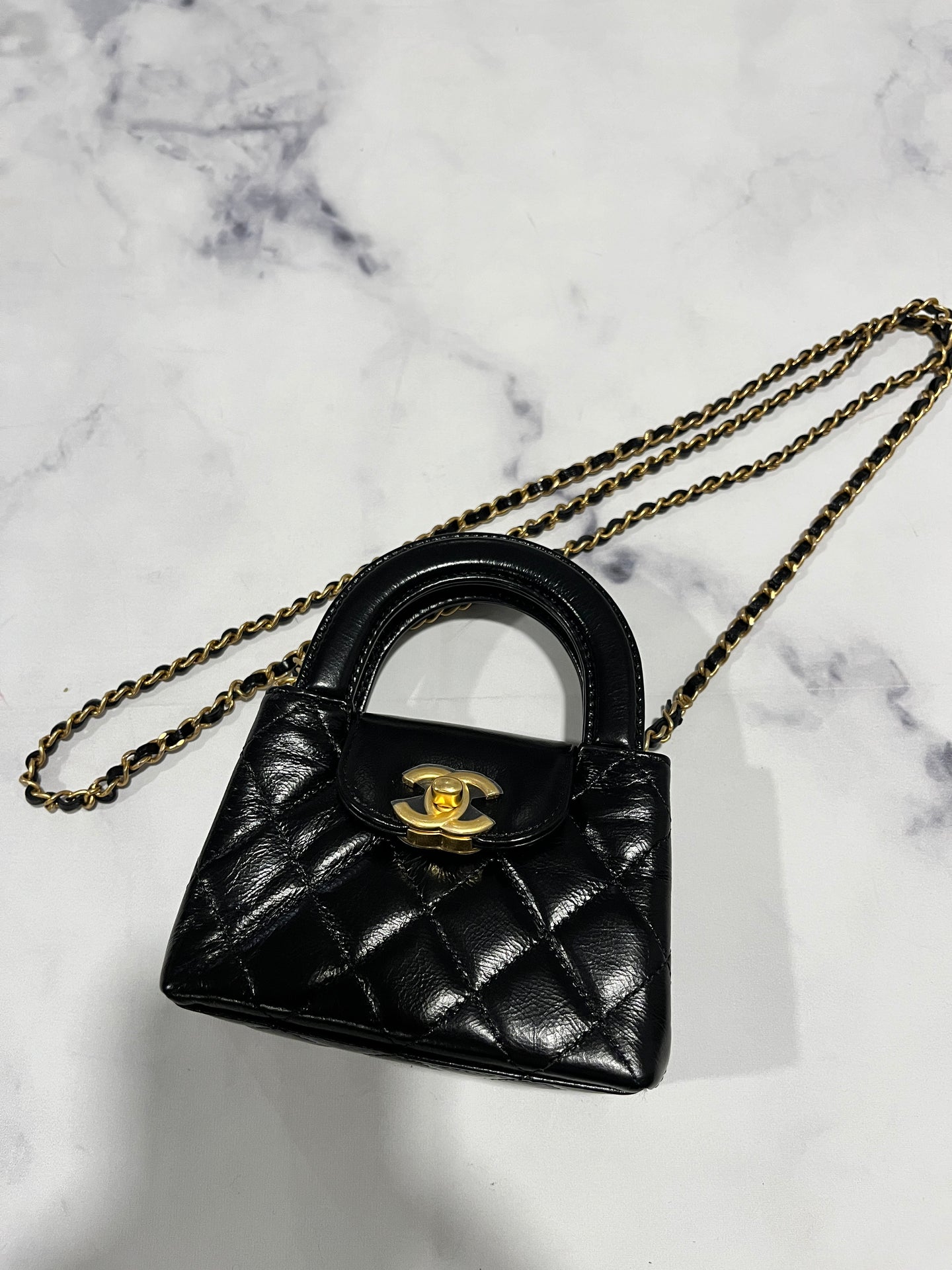 Chanel 24P Mini Black KellyCrossbody Bag