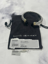 Load image into Gallery viewer, David Yurman Sterling Silver 18Kt Onyx Waverly Cuff
