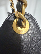 Load image into Gallery viewer, Chanel 25 Black Caviar Small Shoulder Bag
