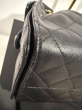 Load image into Gallery viewer, Chanel 25 Black Caviar Small Shoulder Bag
