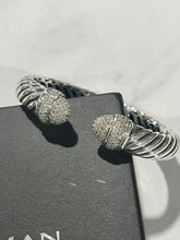 Load image into Gallery viewer, David Yurman Sterling Silver Diamond Waverly Cuff
