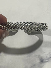 Load image into Gallery viewer, David Yurman Sterling Silver Diamond Waverly Cuff
