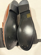 Load image into Gallery viewer, Celine Python Embossed Chain Patent Leather Loafer
