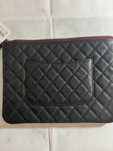 Load image into Gallery viewer, Chanel Black Medium O case Clutch
