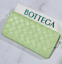 Load image into Gallery viewer, Bottega Veneta Fennel  Intreciatto Leather Flap Wallet
