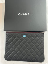 Load image into Gallery viewer, Chanel Black Medium O case Clutch

