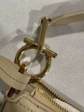 Load image into Gallery viewer, Salvatore Ferragamo Beige Gancini Buckle Crossbody Bag
