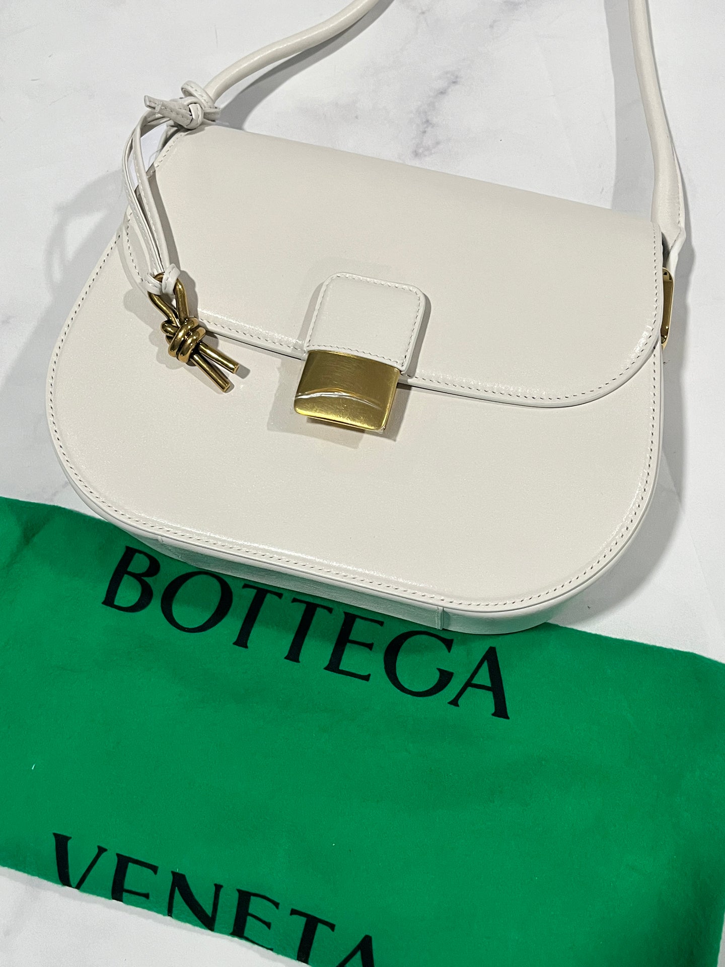 Bottega Veneta Desiree Chalk Large Crossbody