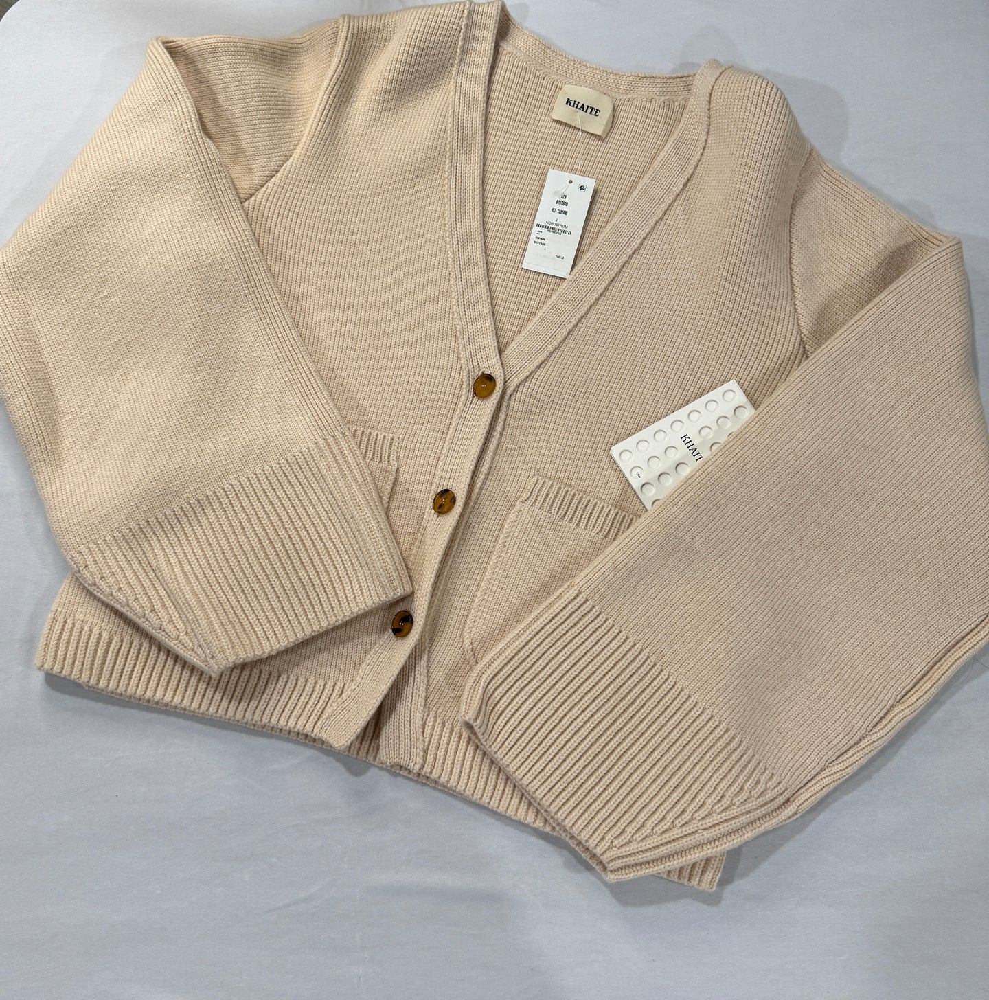 Khaite Scarlet Cardigan Cashmere Sweater