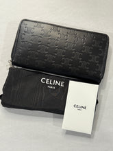 Load image into Gallery viewer, Celine Black Long Zippy Wallet
