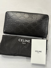 Load image into Gallery viewer, Celine Black Long Zippy Wallet
