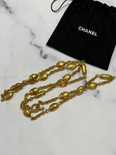 Load image into Gallery viewer, Chanel 94 Gold Nugget Chain CC Necklace
