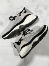 Load image into Gallery viewer, Chanel White/Black/Gray Sneakers
