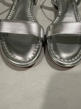 Load image into Gallery viewer, Christian Louboutin Silver Flat Sandal
