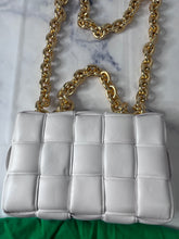 Load image into Gallery viewer, Bottega Veneta Padded Small Cassette Bag White
