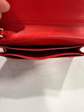 Load image into Gallery viewer, Prada Red Leather Flap Card Case Wristlet
