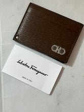 Load image into Gallery viewer, Salvatore Ferragamo Swivel Leather Card Case
