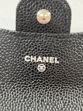 Load image into Gallery viewer, Chanel Black Caviar Flap Card Case
