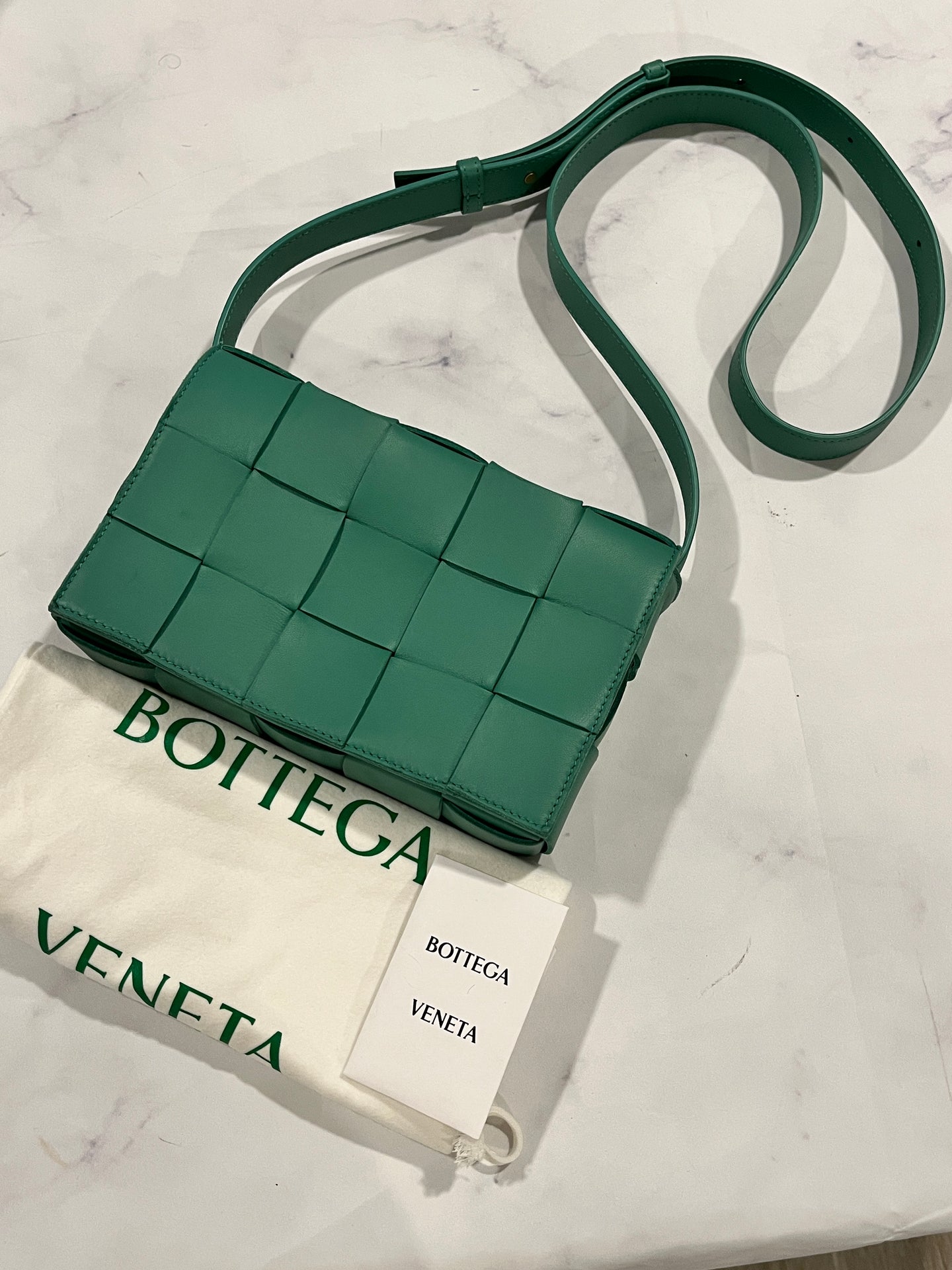 Bottega Veneta Green Cassette Crossbody