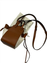 Load image into Gallery viewer, Loewe Canvas Tan Leather Small Hammock Bag
