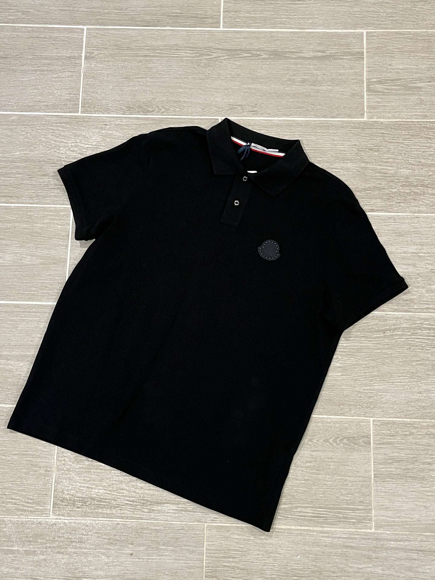 Moncler Black Polo Shirt