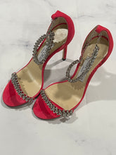 Load image into Gallery viewer, Jimmy Choo Hot Pink Diamonte Studded Sandal
