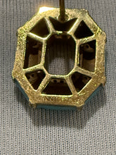 Load image into Gallery viewer, NeverNot Turquoise Enamel Diamond Earrings
