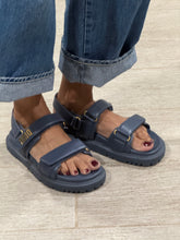 Load image into Gallery viewer, Dior Dioract Purple Leather Sandals
