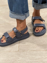 Load image into Gallery viewer, Dior Dioract Purple Leather Sandals
