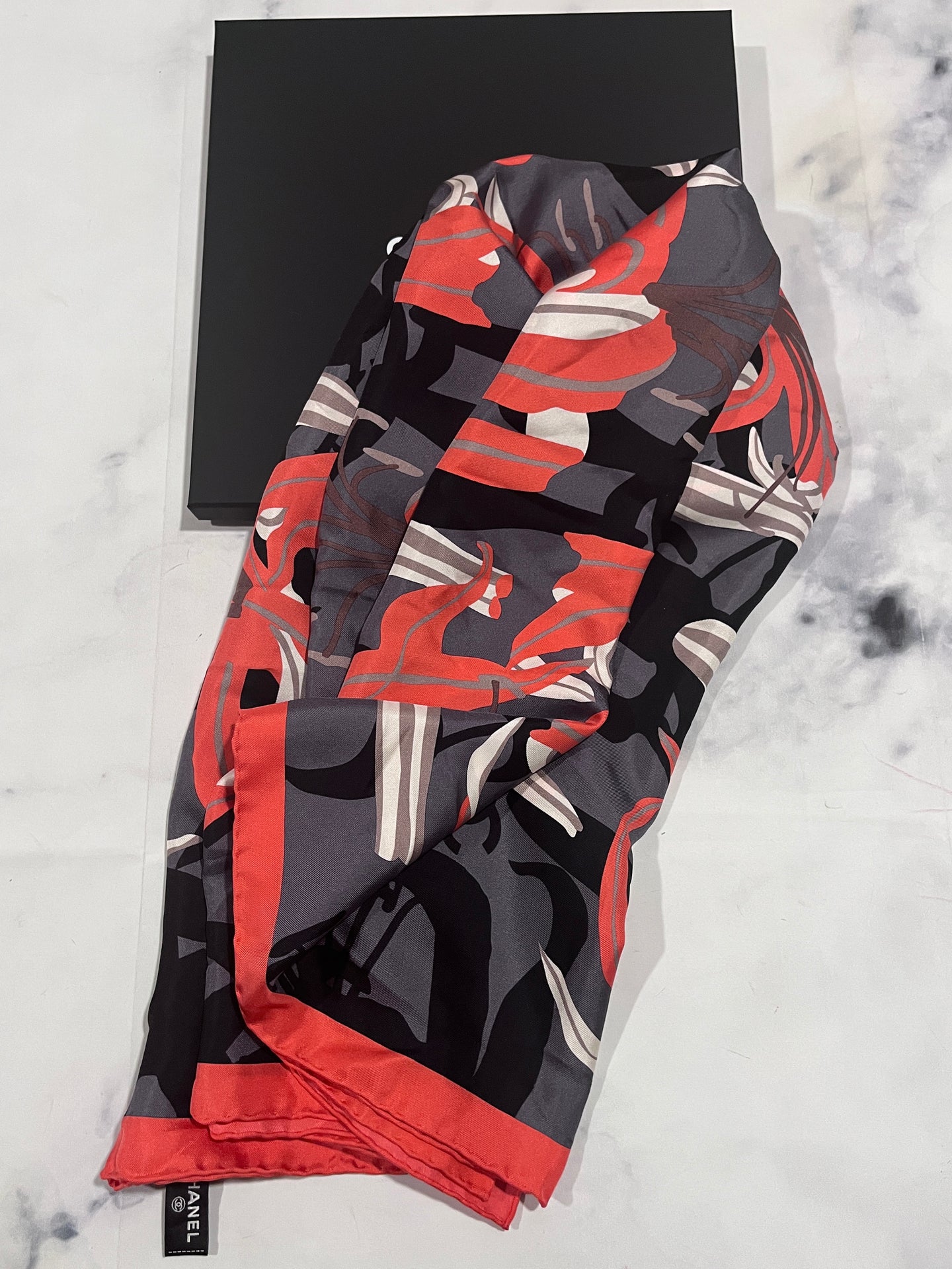 Chanel Silk 23A Large Scarf 42.5