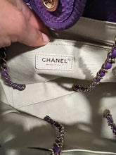 Load image into Gallery viewer, Chanel Purple Large Deauville Tote Handbag
