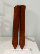 Load image into Gallery viewer, Jimmy Choo Cognac Suede Leather Knee High Boots
