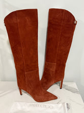 Load image into Gallery viewer, Jimmy Choo Cognac Suede Leather Knee High Boots
