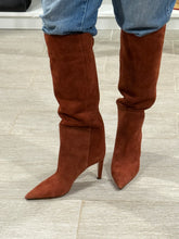 Load image into Gallery viewer, Jimmy Choo Cognac Suede Leather Knee High Boots
