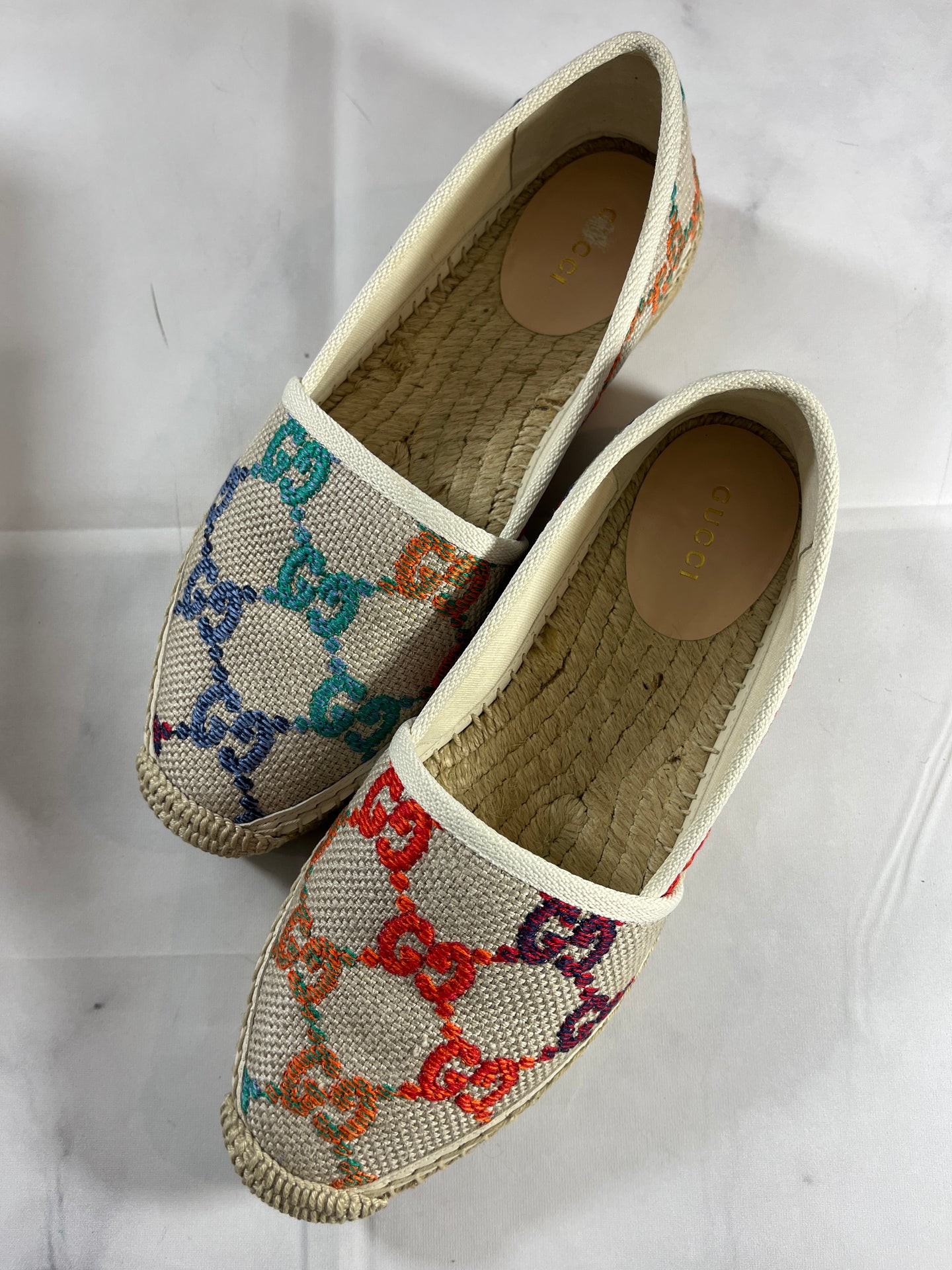 Gucci Canvas Multicolor Pilar Espadrilles