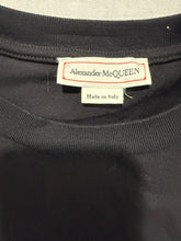 Load image into Gallery viewer, Alexander McQueen Cropped Lace Panel Cotton T-Shirt
