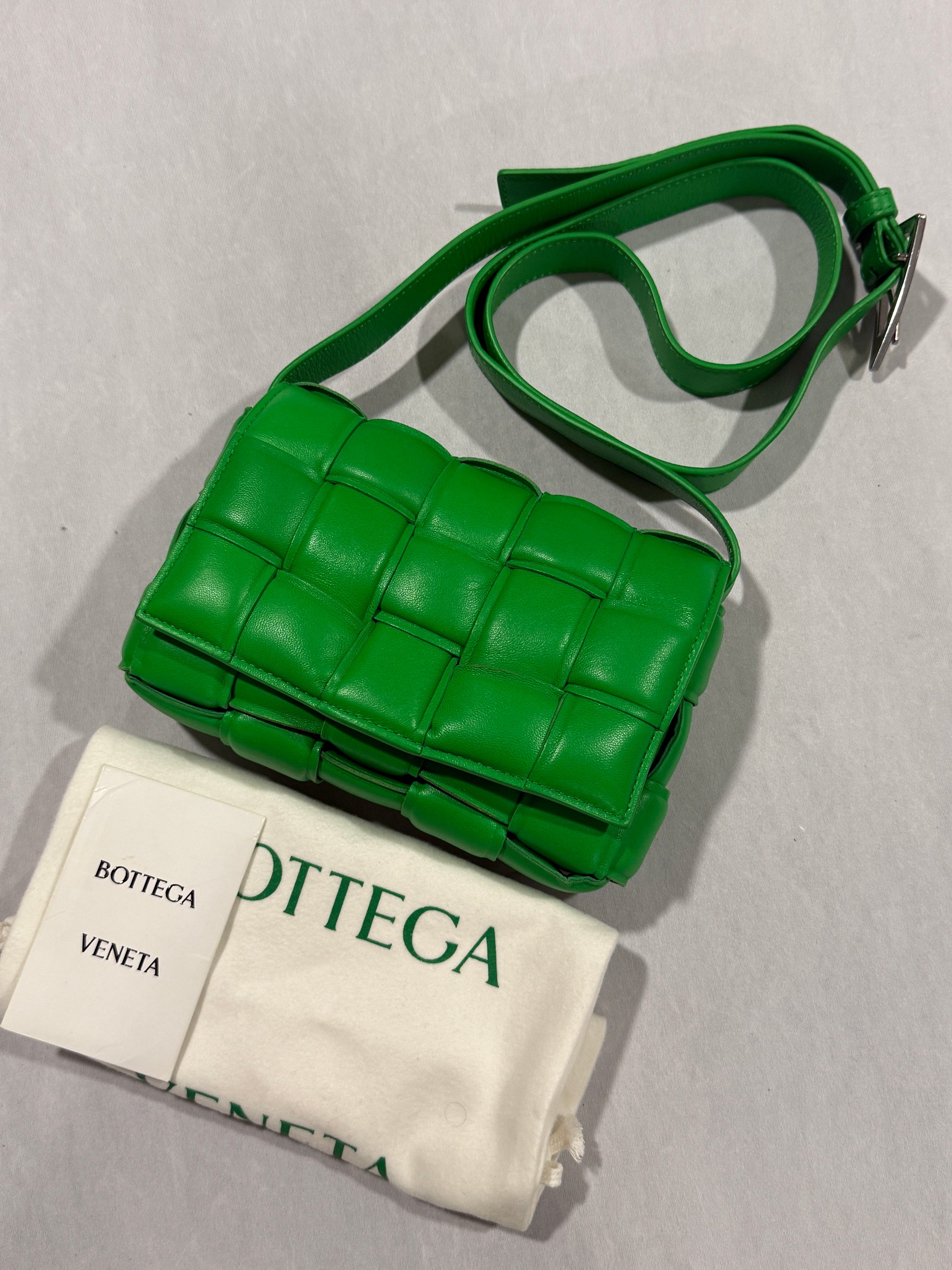 Bottega Veneta Padded Small Cassette Parakeet Bag – The