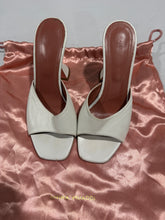 Load image into Gallery viewer, Amina Muaddi White Leather Sandals
