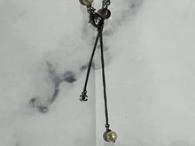 Load image into Gallery viewer, Chanel Silver Tone Strass Chain Long Necklace
