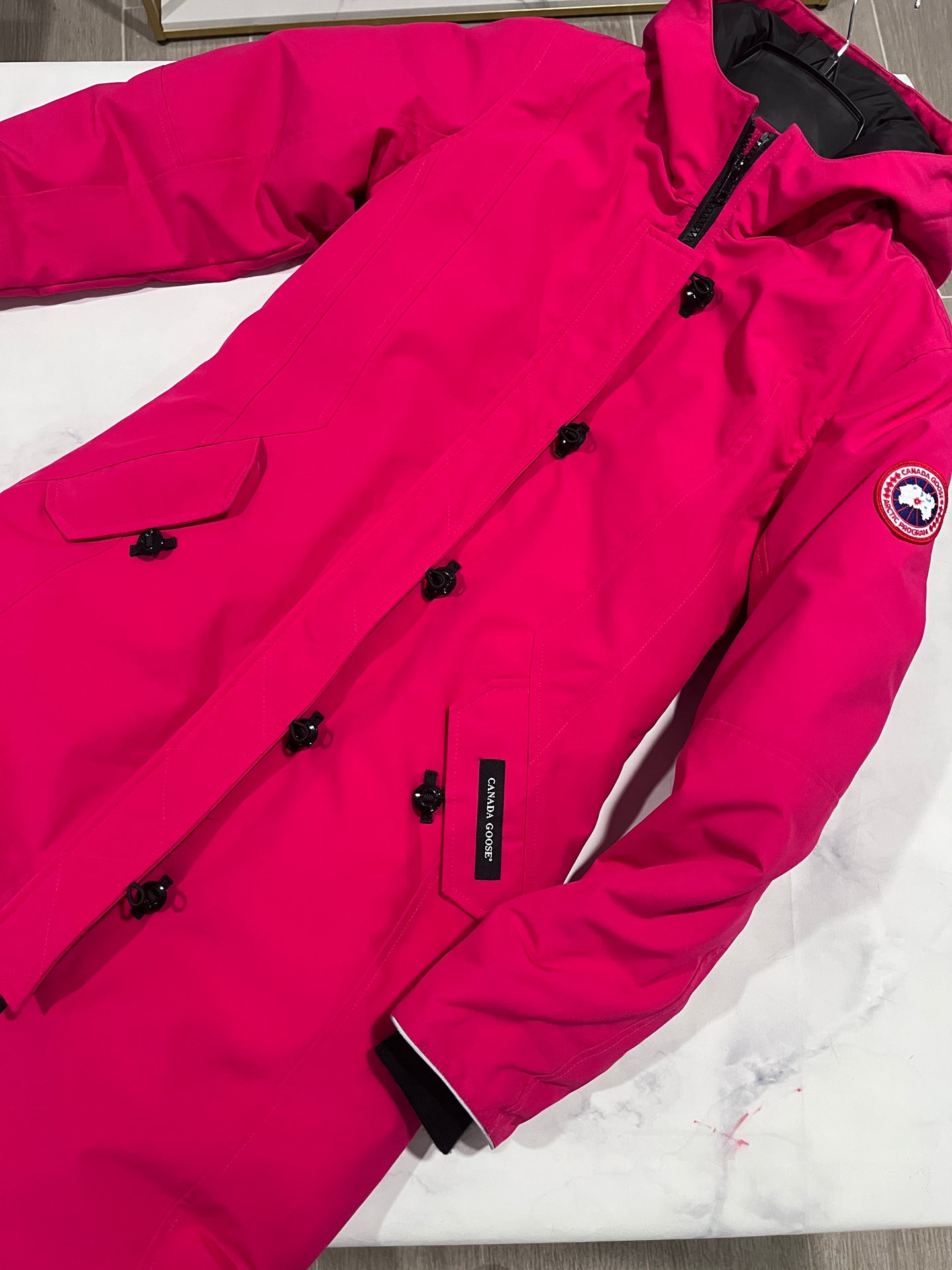 Canada Goose Hot Pink Parka Coat Size 14/16 Youth