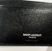 Load image into Gallery viewer, Saint Laurent Black Leather Silver Hardware Bifold Wallet
