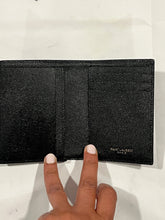 Load image into Gallery viewer, Saint Laurent Black Leather Black Hardware Bifold Long Wallet
